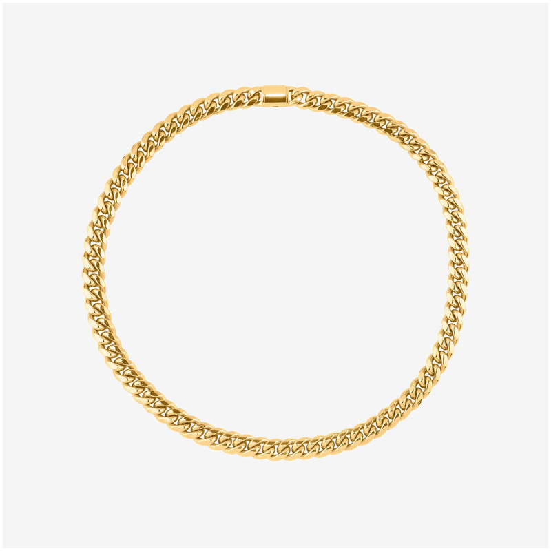 Collar Hombre Musculitos Eslabón en Oro