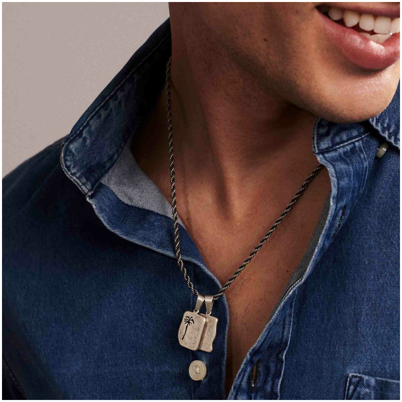 Collar Hombre Piti Escapulario en Oro