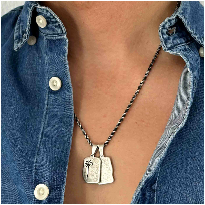 Collar Hombre Piti Escapulario en Oro
