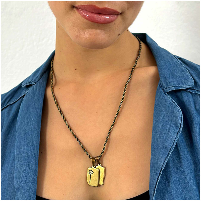 Collar Hombre Piti Escapulario en Plata