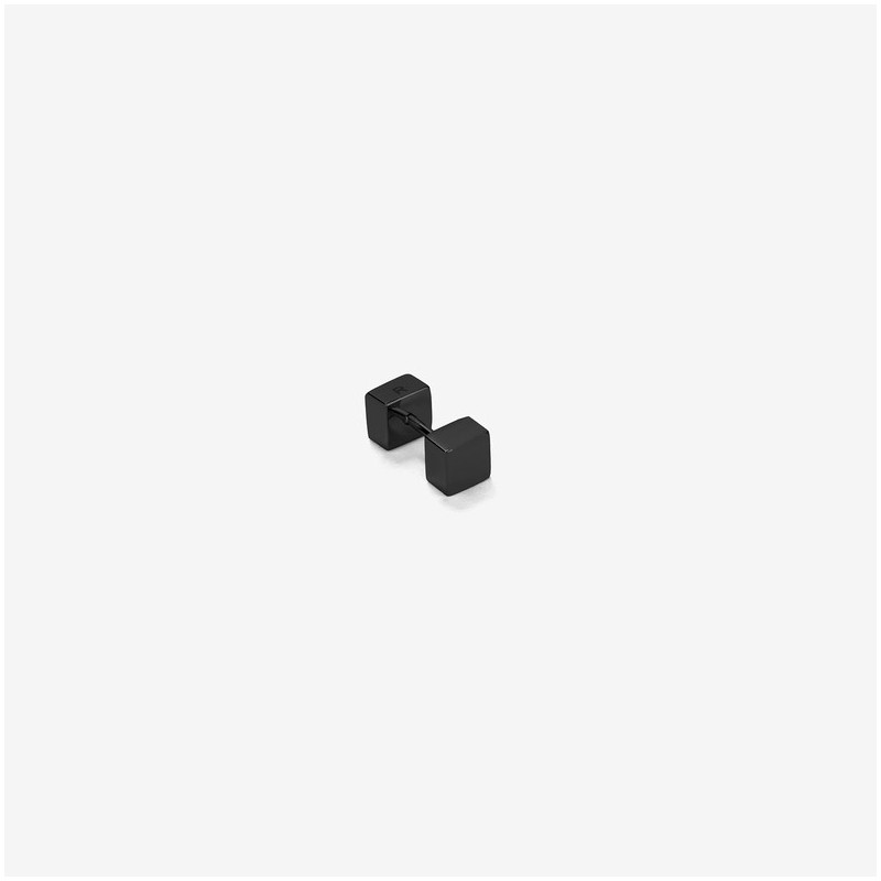Pendiente Hombre Perez Square en Negro