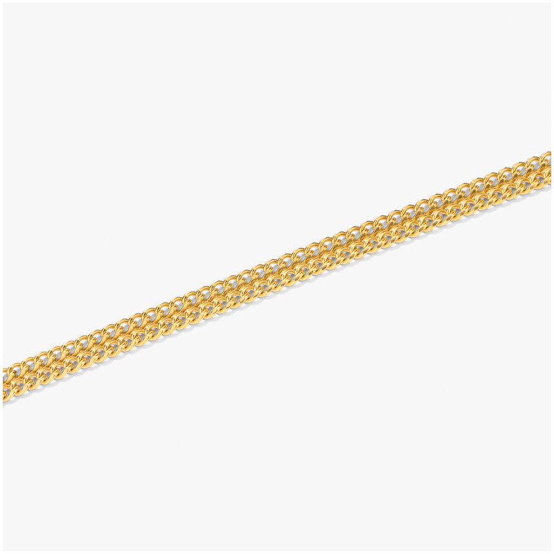 Pulsera doble Hombre Txema en Oro
