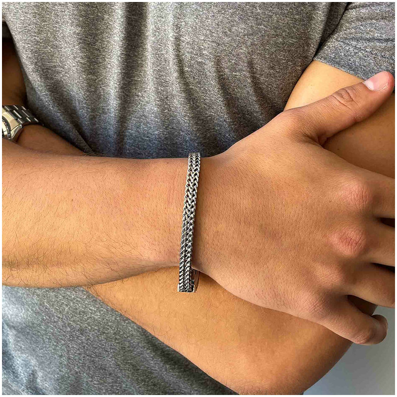 Pulsera Hombre Txema en Plata