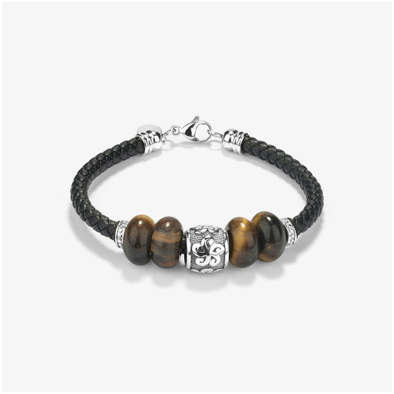 Pulsera Hombre Tiger Plata