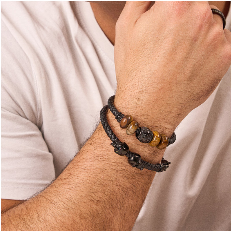 Pulsera Hombre Tiger Negro