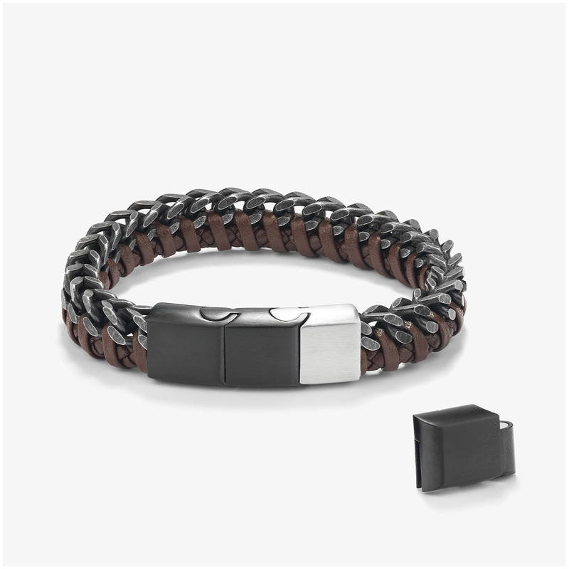 Pulsera Hombre Hunter Leather Marrón