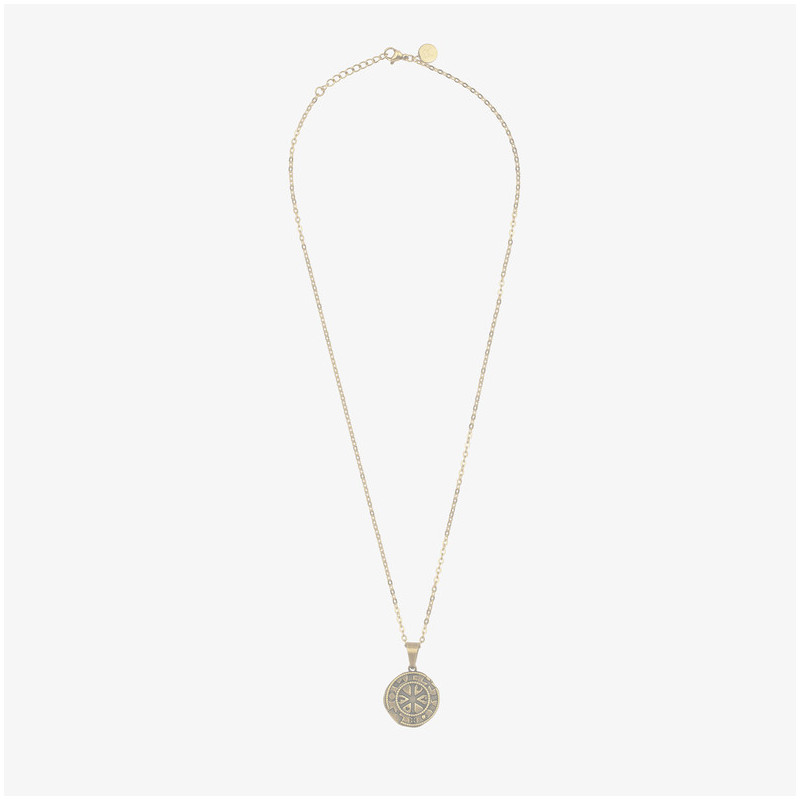 Collar Hombre Hunter Moneda Oro