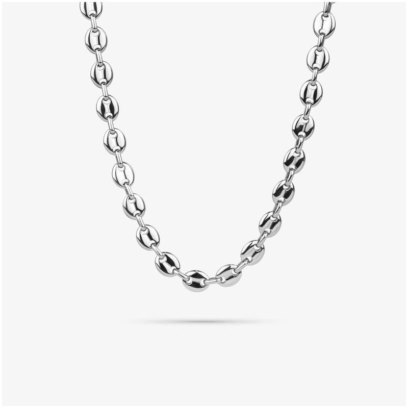 Collar Hombre Padlock Plata