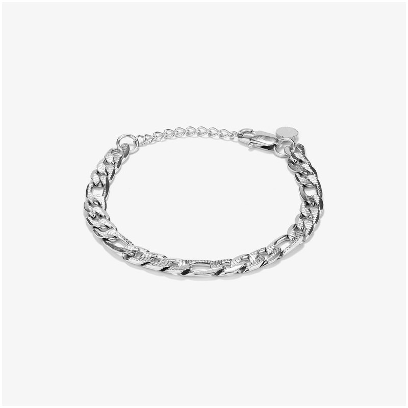 Brazalete Hombre Padlock Picada Plata