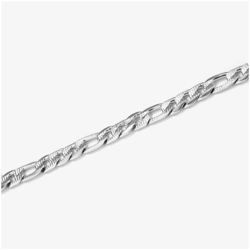 Brazalete Hombre Padlock Picada Plata