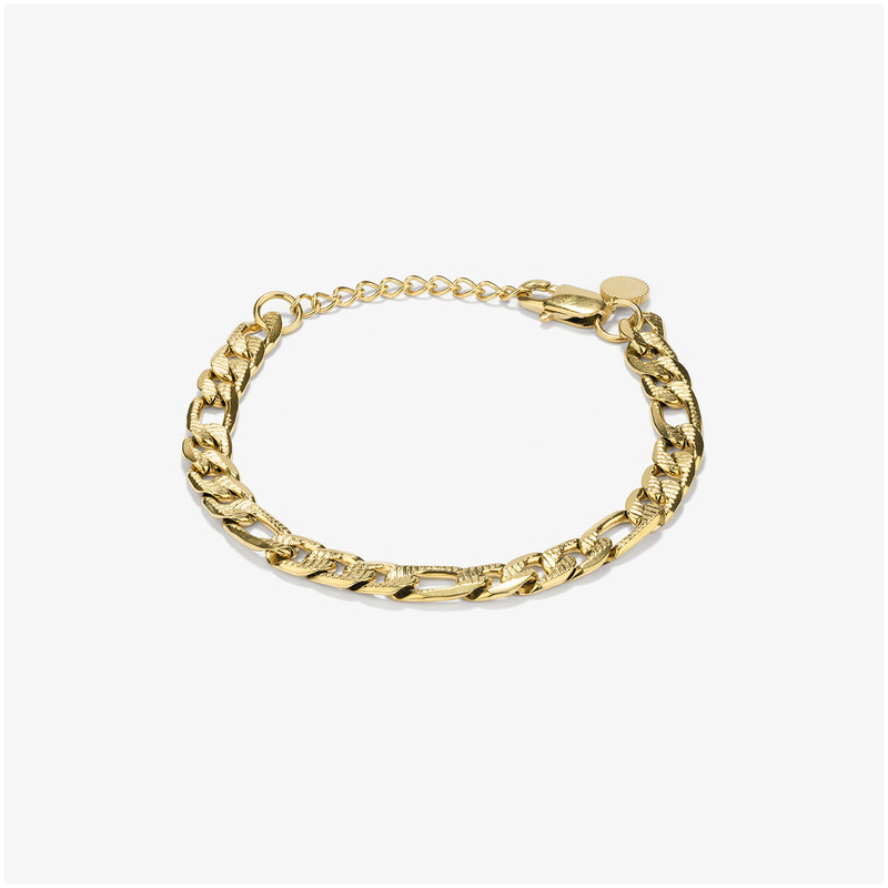 Brazalete Hombre Padlock Picada Oro