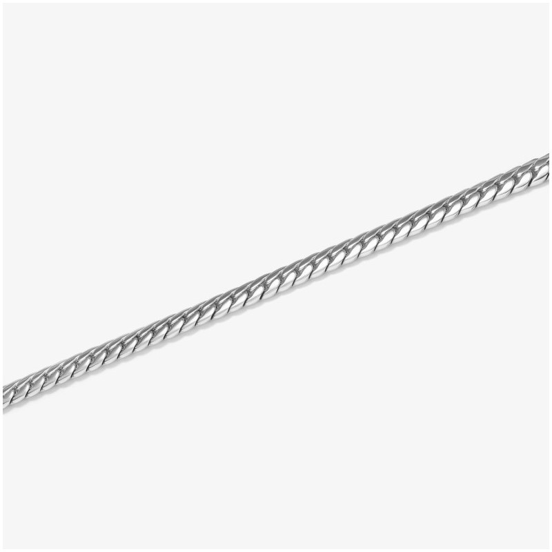 Brazalete Hombre Flat Padlock Plata