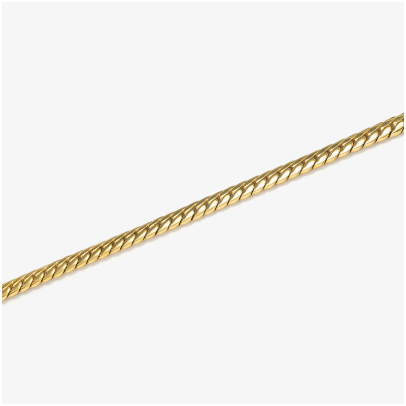 Brazalete Hombre Flat Padlock Oro