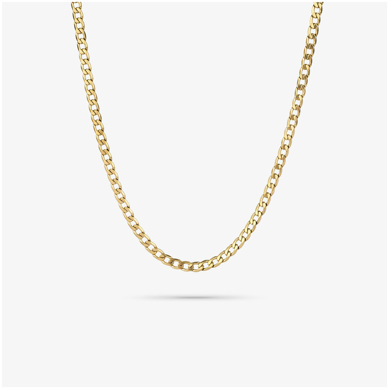 Collar Hombre Flat Padlock Oro
