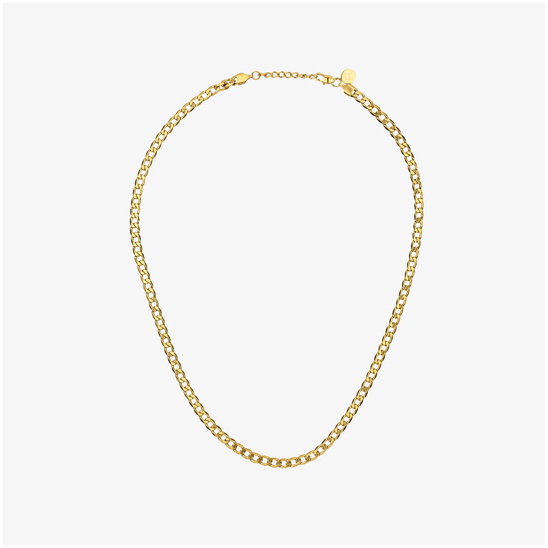 Collar Hombre Flat Padlock Oro