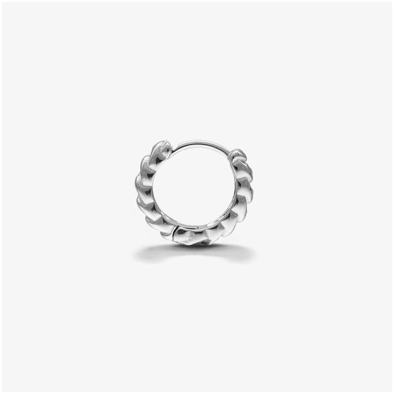 Pendiente Hombre Chian Padlock Plata
