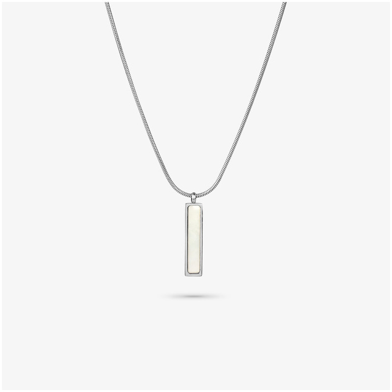Collar Hombre Strong MOP Plata