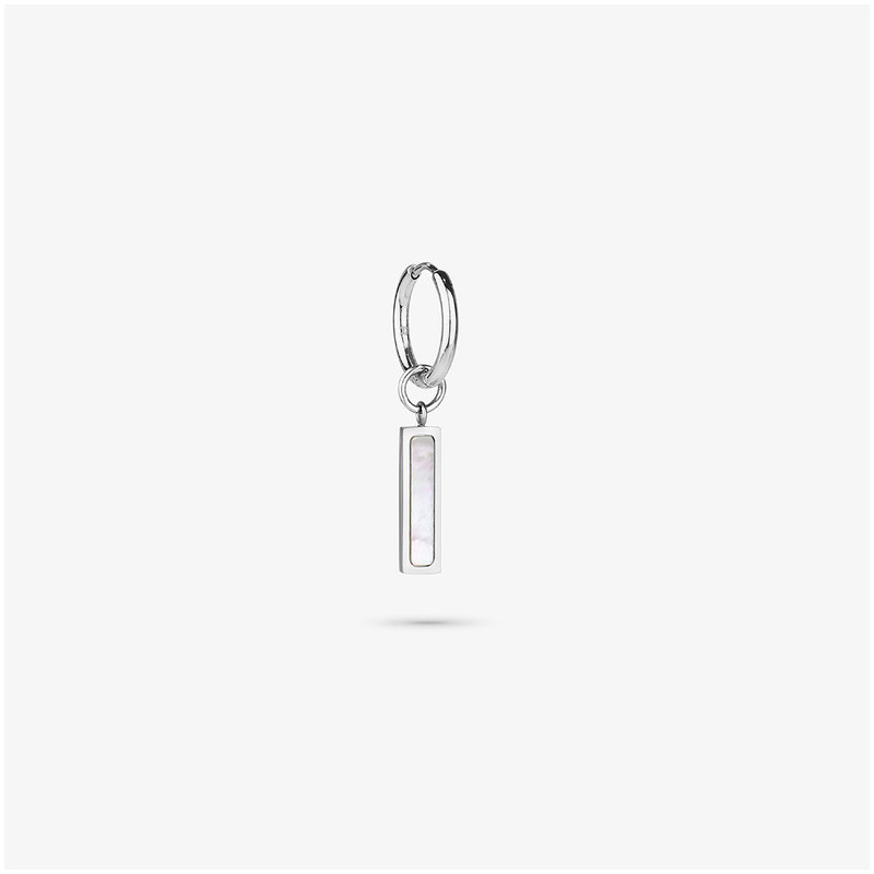 Pendiente Hombre Strong MOP Plata