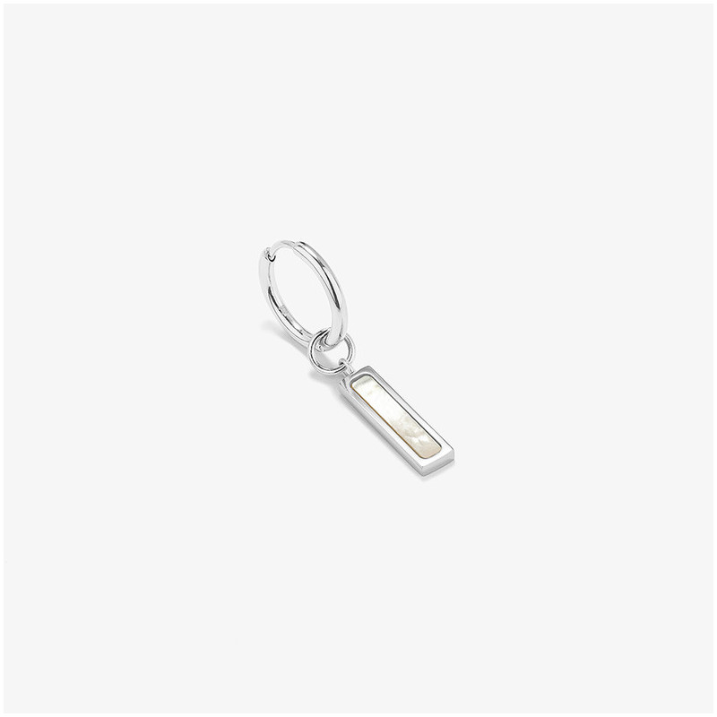 Pendiente Hombre Strong MOP Plata