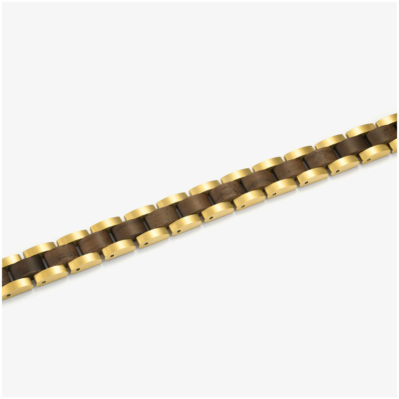 Pulsera Hombre Nature Oro/Wood Multi