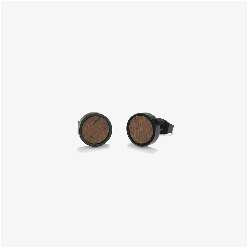 Pendientes Hombre Nature Negro/Wood