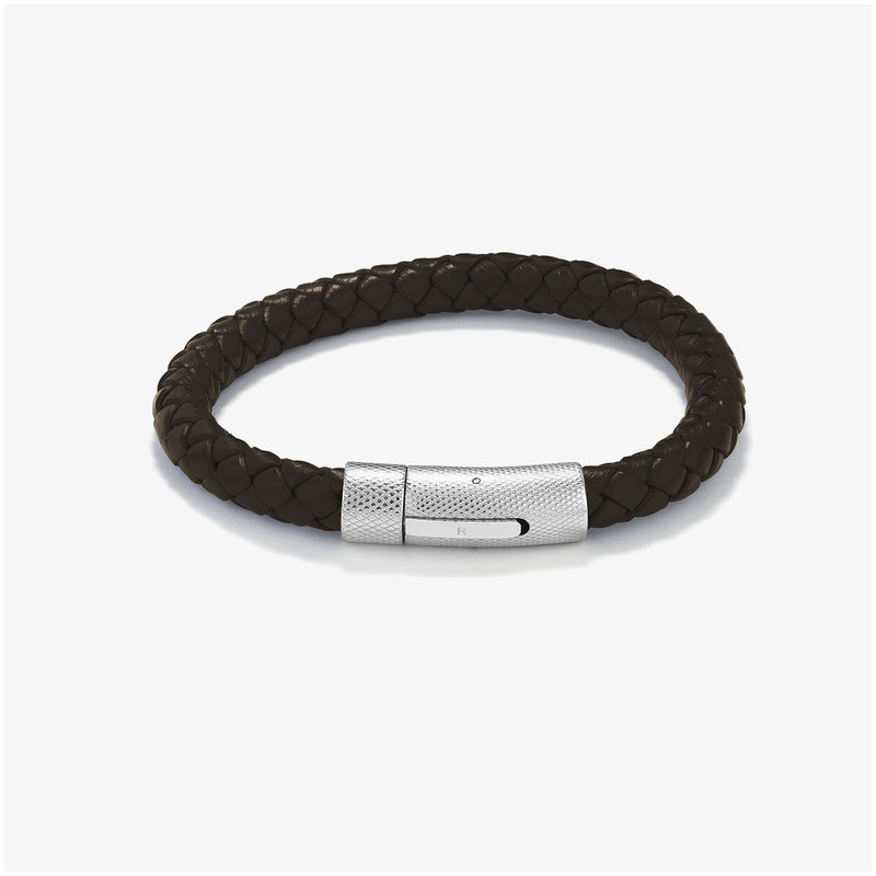 Pulsera Hombre Calabrote Plateada