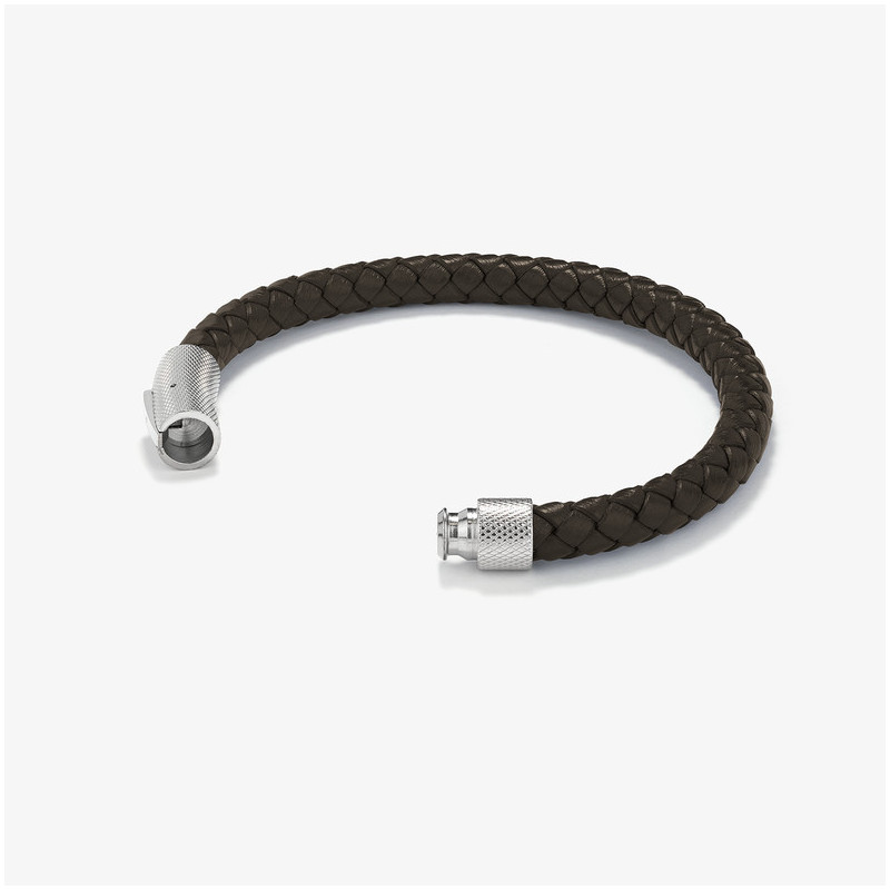 Pulsera Hombre Calabrote Plateada