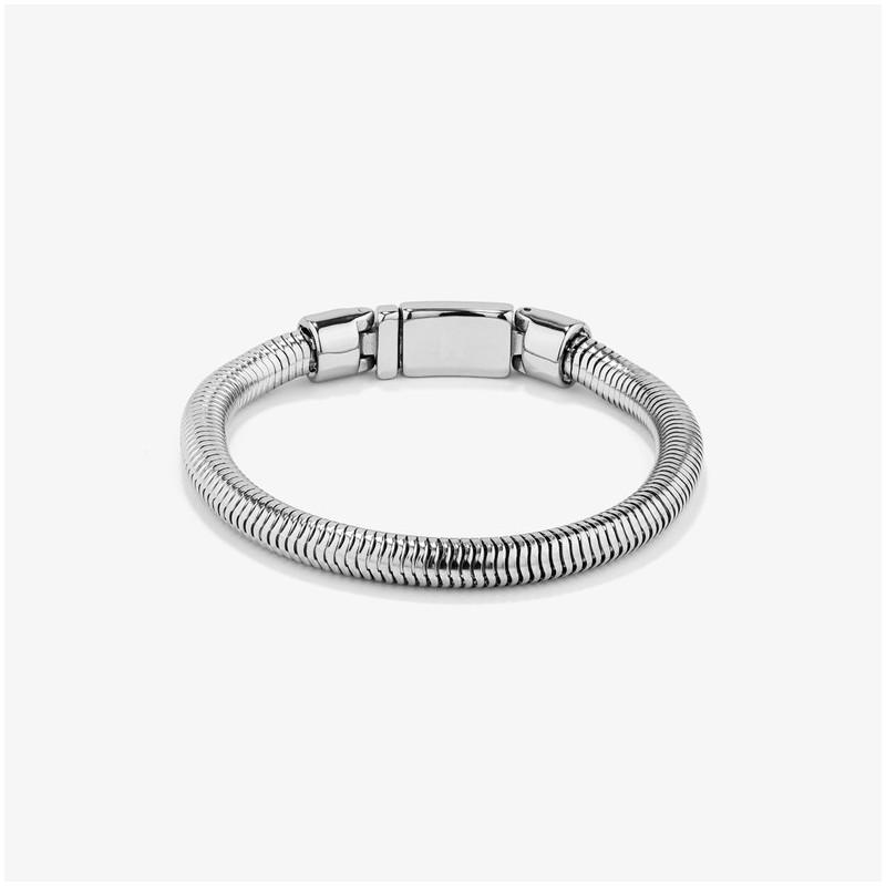 Pulsera Hombre Vibrance Snake Plata | Diseño Elegante y Atemporal