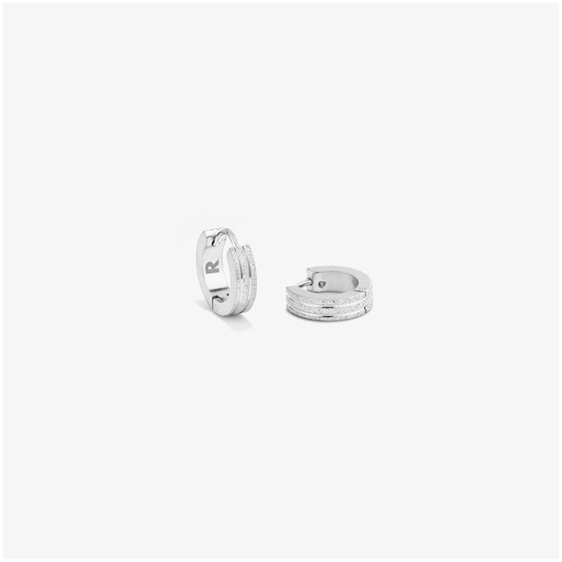 Pendientes Hombre Atlante Loop Plata | Modernos y Atemporales