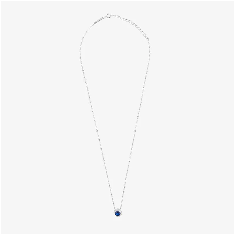 Collar de Plata Redondo Circonita colección  CROWN Radiant