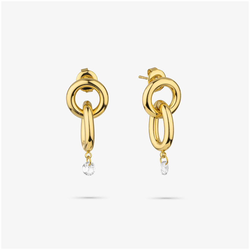 Pendientes Mujer Zendaya Loop Oro | Diseño con Formas Curvas