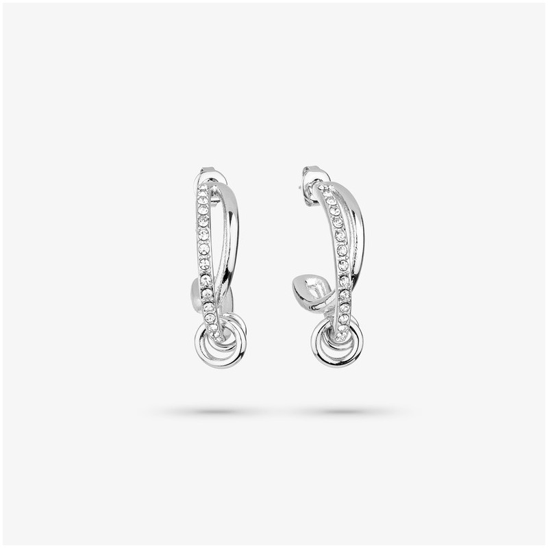 Pendientes Mujer Zendaya Moon Plata | Diseño Elegante en Media Luna