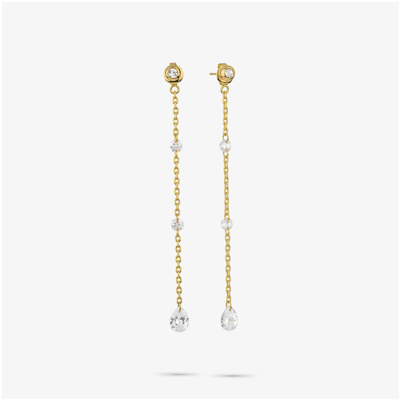 Pendientes Mujer Myfair Drop Oro | Diseño Colgante Elegante