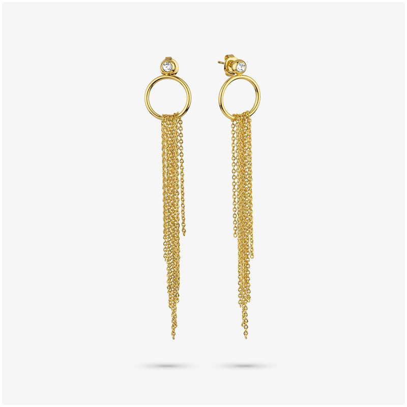 Maxi Pendientes Mujer Myfair Oro | Diseño Llamativo en Acero Dorado