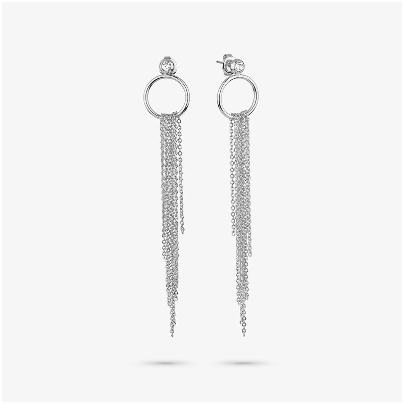 Maxi Pendientes Mujer Myfair Plata | Diseño Audaz en Acero Plateado