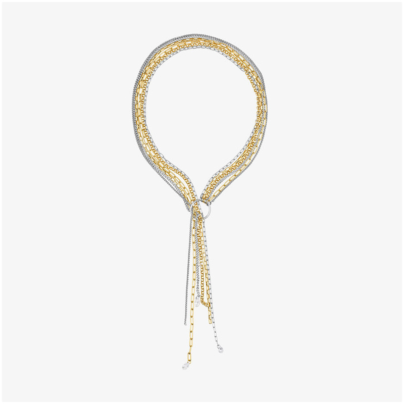 Maxi Collar Mujer Myfair Bitone | Diseño Llamativo en Dos Tonos