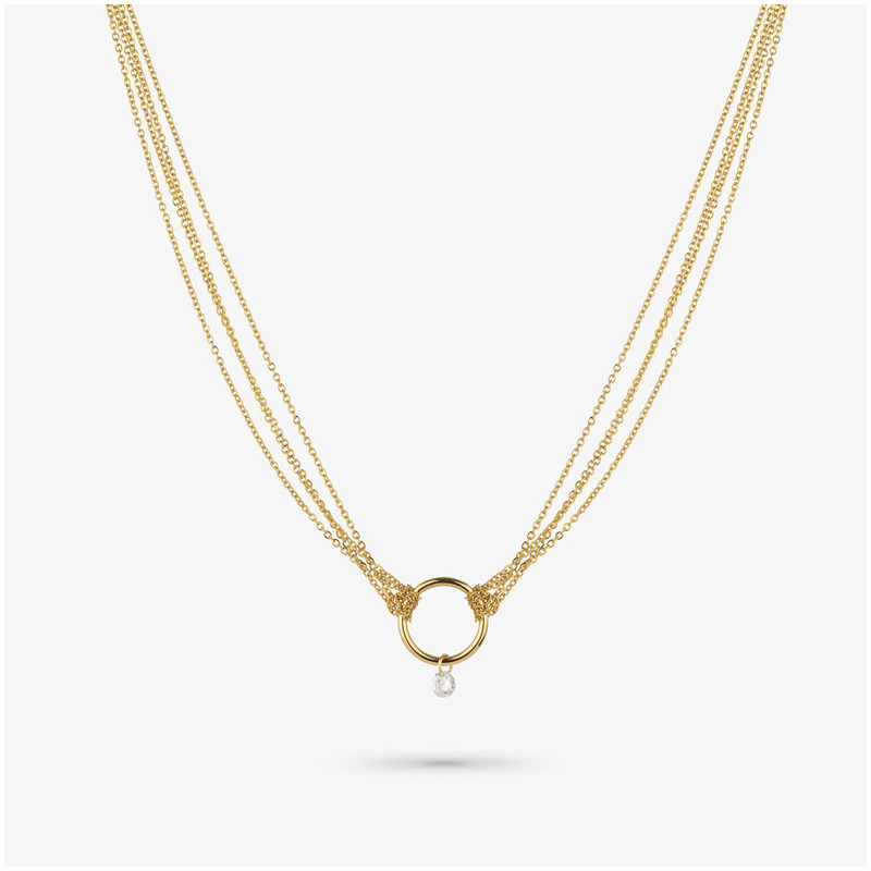 Collar Mujer Myfair Loop Oro | Eslabones Dorados Sofisticados