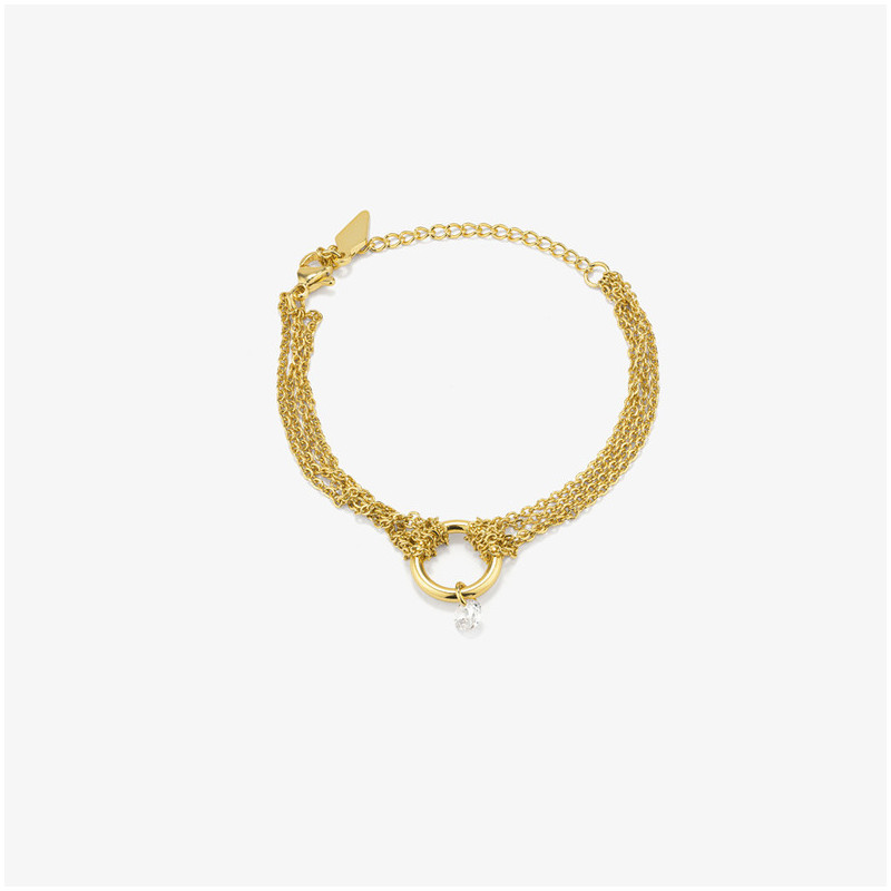 Pulsera Mujer Myfair Loop Oro | Diseño Moderno en Eslabones Dorados