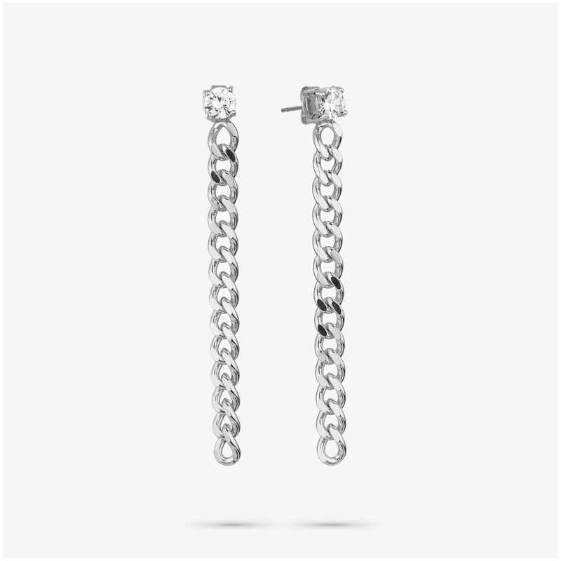 Pendientes Mujer Largos Gaga Plata | Diseño Moderno con Cadenas