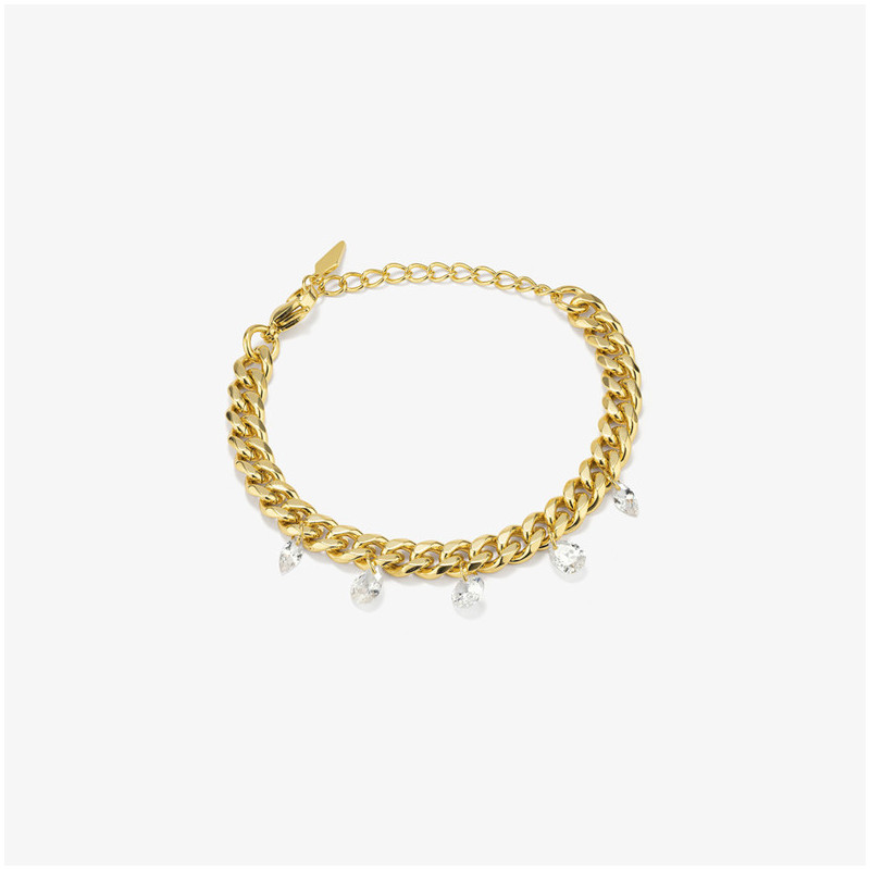 Pulsera Mujer Gaga Queen Oro | Diseño Sofisticado en Maxi Eslabones