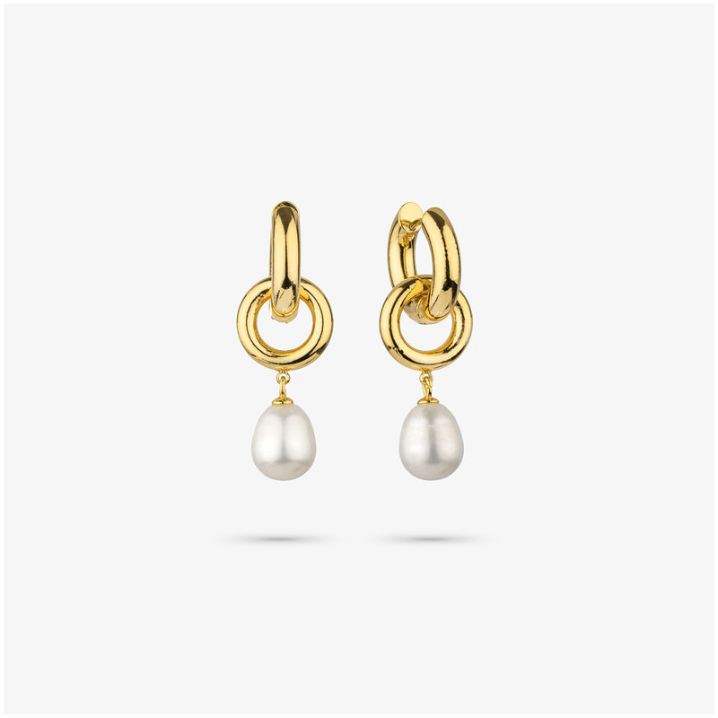 Pendientes Mujer Emily Loop Oro