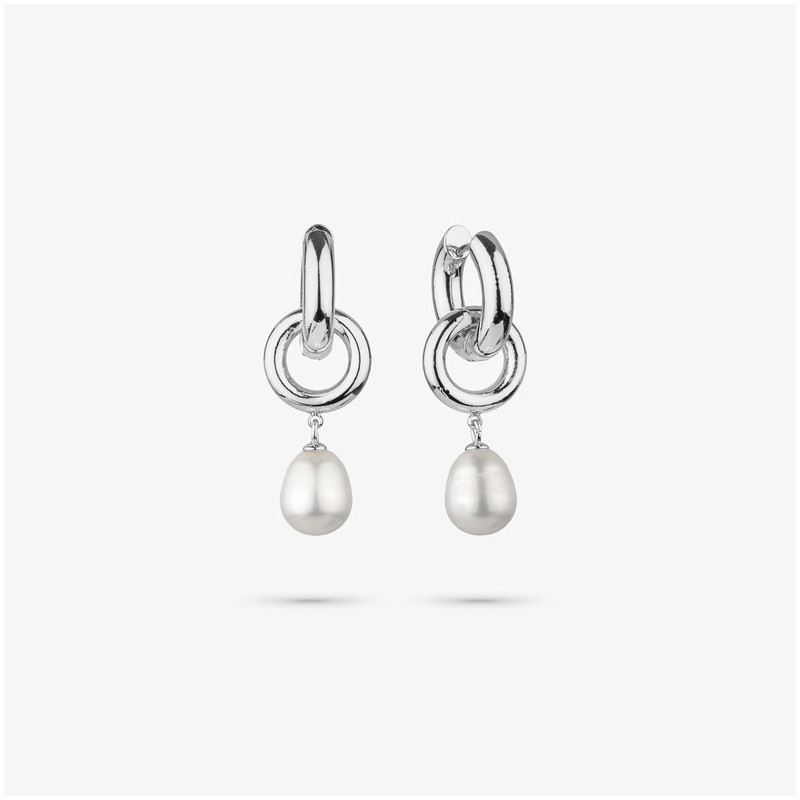 Pendientes Mujer Emily Loop Plata