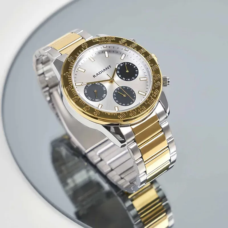 ROPE 45MM ISILVER DIAL IPBITONE GOLD BRA