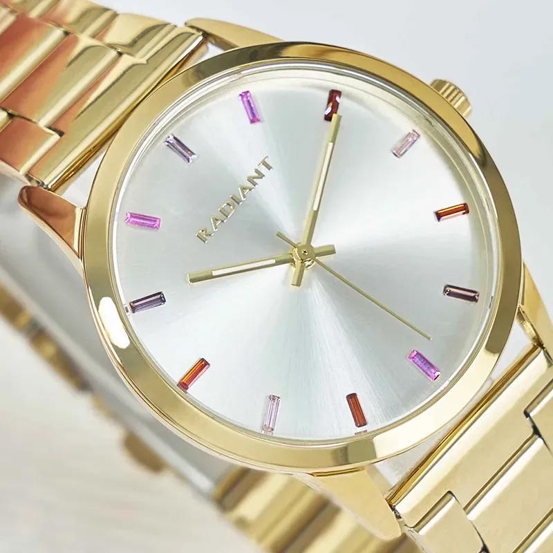 MYKONOS 38MM SILVER DIAL IPG BRACELET