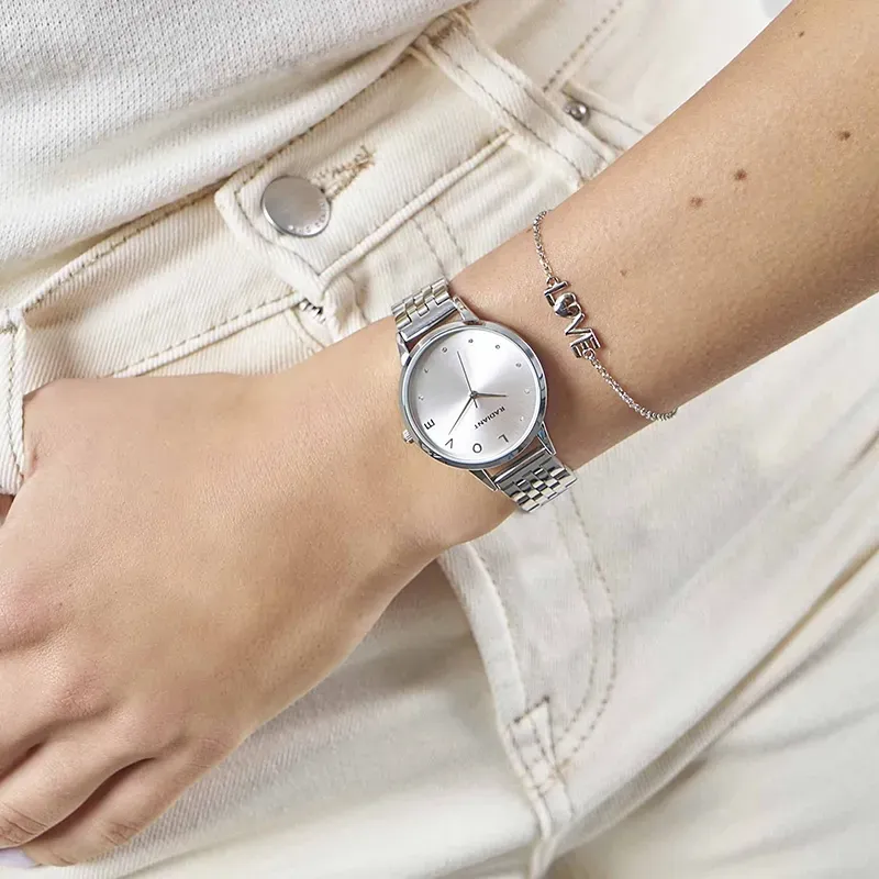 SRI LANKA 33,5MM SILVER DIAL SS BRACELET