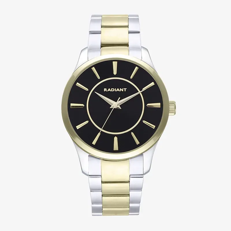 MALLORCA 44MM BLACK DIAL BITONE GOLD BRA