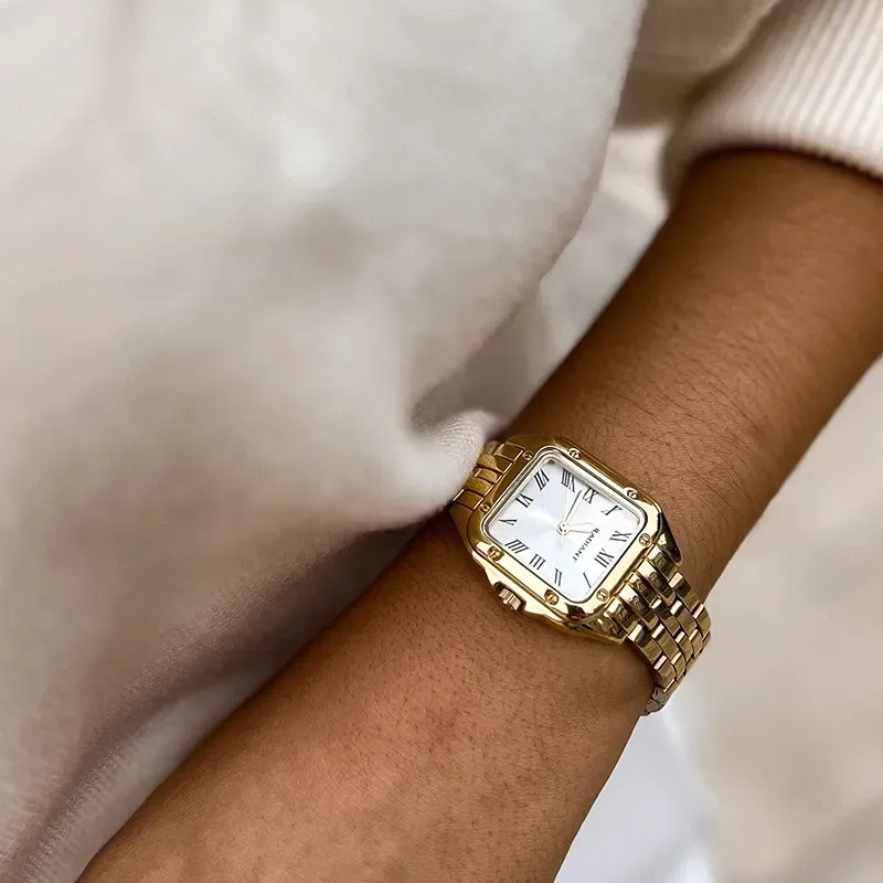 BAHAMAS 28MM WHITE DIAL IPG BRACELET