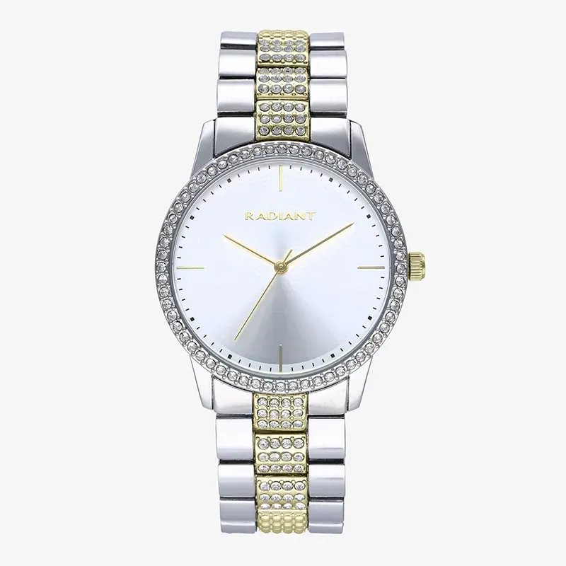 Reloj Mujer Thelma Plata Bicolor Oro Brazalete, Acero,   Oro Radiant