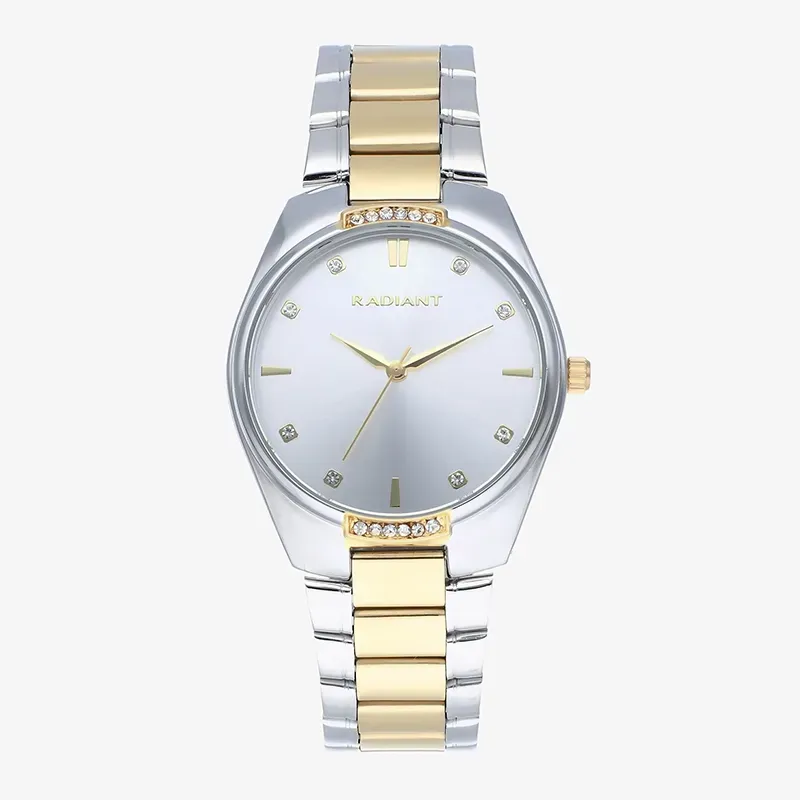 Reloj Mujer Tais 36MM Plata Bicolor IPG Brazalete, Acero, Oro Radiant