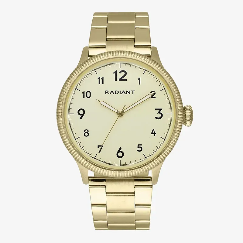 Reloj Hombre Timmy 44MM Oro IPG Brazalete, Acero, Dorado Radiant